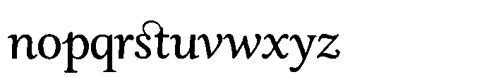 Papeterie Dupont Serif Alt Font LOWERCASE