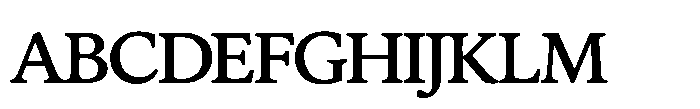Papeterie Dupont Serif Font UPPERCASE