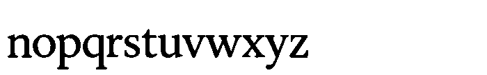 Papeterie Dupont Serif Font LOWERCASE