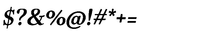 Papois Bold Italic Font OTHER CHARS