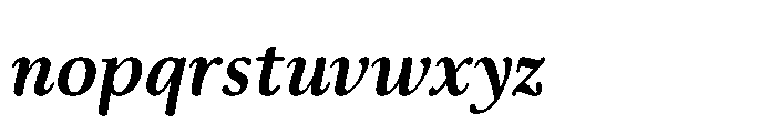 Papois Bold Italic Font LOWERCASE