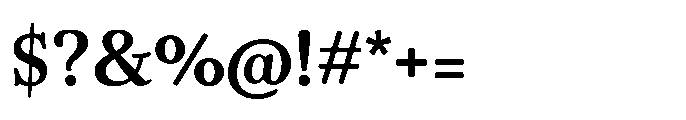 Papois Bold Font OTHER CHARS