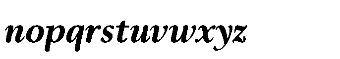 Papois Extra Bold Italic Font LOWERCASE