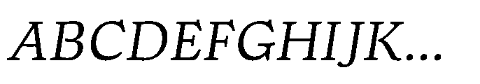 Papois Italic Font UPPERCASE