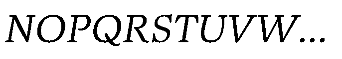 Papois Italic Font UPPERCASE