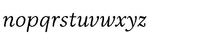 Papois Italic Font LOWERCASE