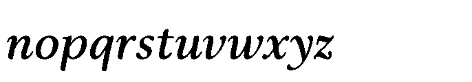 Papois Semi Bold Italic Font LOWERCASE