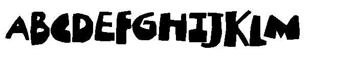 Papyrcuts Font UPPERCASE