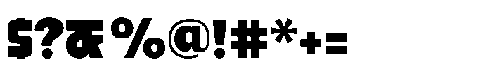 Paquero Extra Bold Font OTHER CHARS