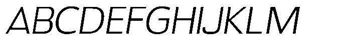 Paquero Thin Italic Font UPPERCASE
