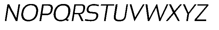 Paquero Thin Italic Font UPPERCASE