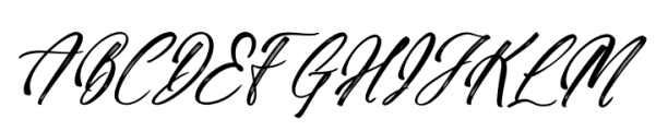 Paradise Holistay Italic Font UPPERCASE