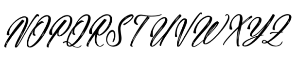 Paradise Holistay Italic Font UPPERCASE