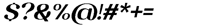 Paradise Morelia Italic Font OTHER CHARS