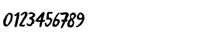 Paradox Brush II Italic Font OTHER CHARS