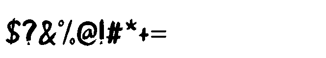 Paradox Brush II Regular Font OTHER CHARS