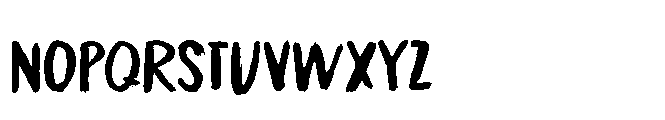 Paradox Brush II Regular Font LOWERCASE