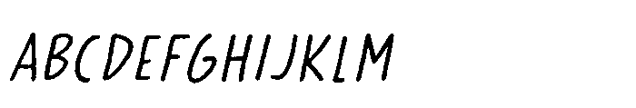 Paradox Brush III Italic Font UPPERCASE