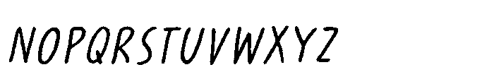 Paradox Brush III Italic Font UPPERCASE
