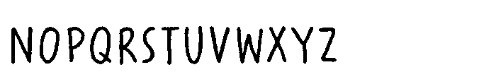 Paradox Brush III Regular Font LOWERCASE