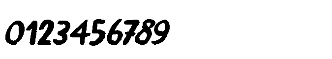 Paradox Brush Italic Font OTHER CHARS
