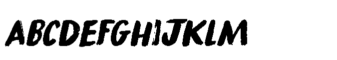 Paradox Brush Italic Font UPPERCASE