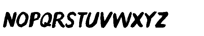 Paradox Brush Italic Font LOWERCASE