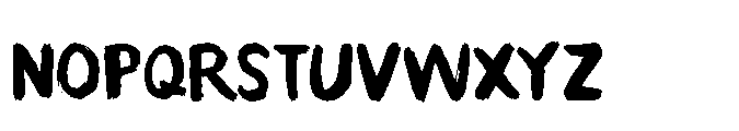 Paradox Brush Regular Font LOWERCASE