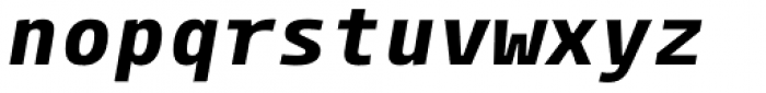 Paradroid Mono Bold Italic Font LOWERCASE
