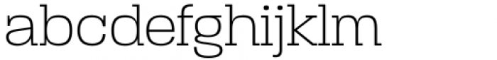 Paralucent Slab Extra Light Font LOWERCASE
