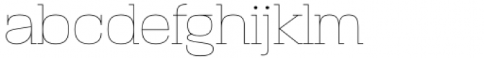 Paralucent Slab Thin Font LOWERCASE