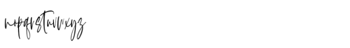 Paramour Font LOWERCASE