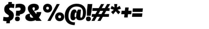 Parco ULightraBlack Italic Font OTHER CHARS