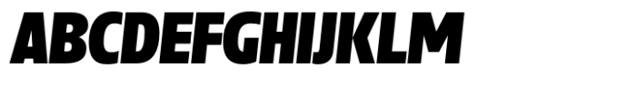 Parco ULightraBlack Italic Font UPPERCASE