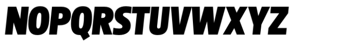 Parco ULightraBlack Italic Font UPPERCASE