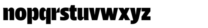 Parco ULightraBlack Font LOWERCASE