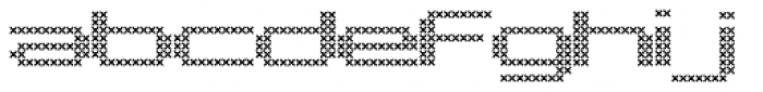 Pargrid Cross Font LOWERCASE