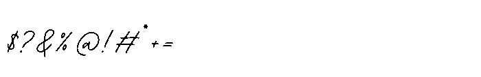 Paris Signature Script Font OTHER CHARS