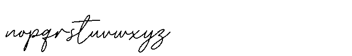 Paris Signature Script Font LOWERCASE