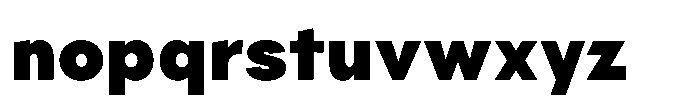 Parisco Black Font LOWERCASE