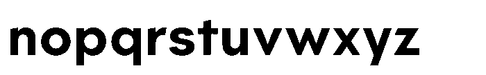 Parisco Bold Font LOWERCASE