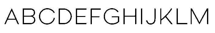 Parisco Extra Light Font UPPERCASE