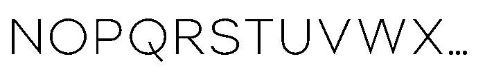 Parisco Extra Light Font UPPERCASE