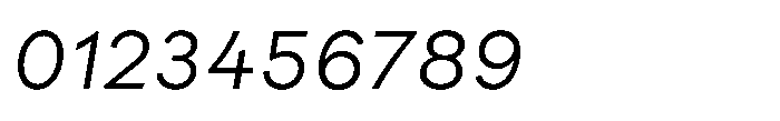 Parisco Light Italic Font OTHER CHARS