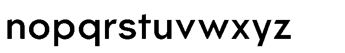 Parisco Medium Font LOWERCASE