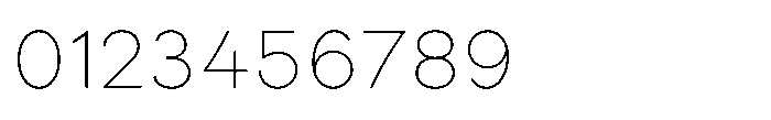 Parisco Thin Font OTHER CHARS