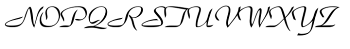 Park Avenue Script Std Regular Font UPPERCASE