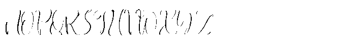 Park Dutta Font UPPERCASE