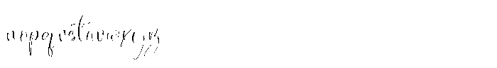Park Dutta Font LOWERCASE