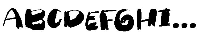 Park The Bus Font UPPERCASE